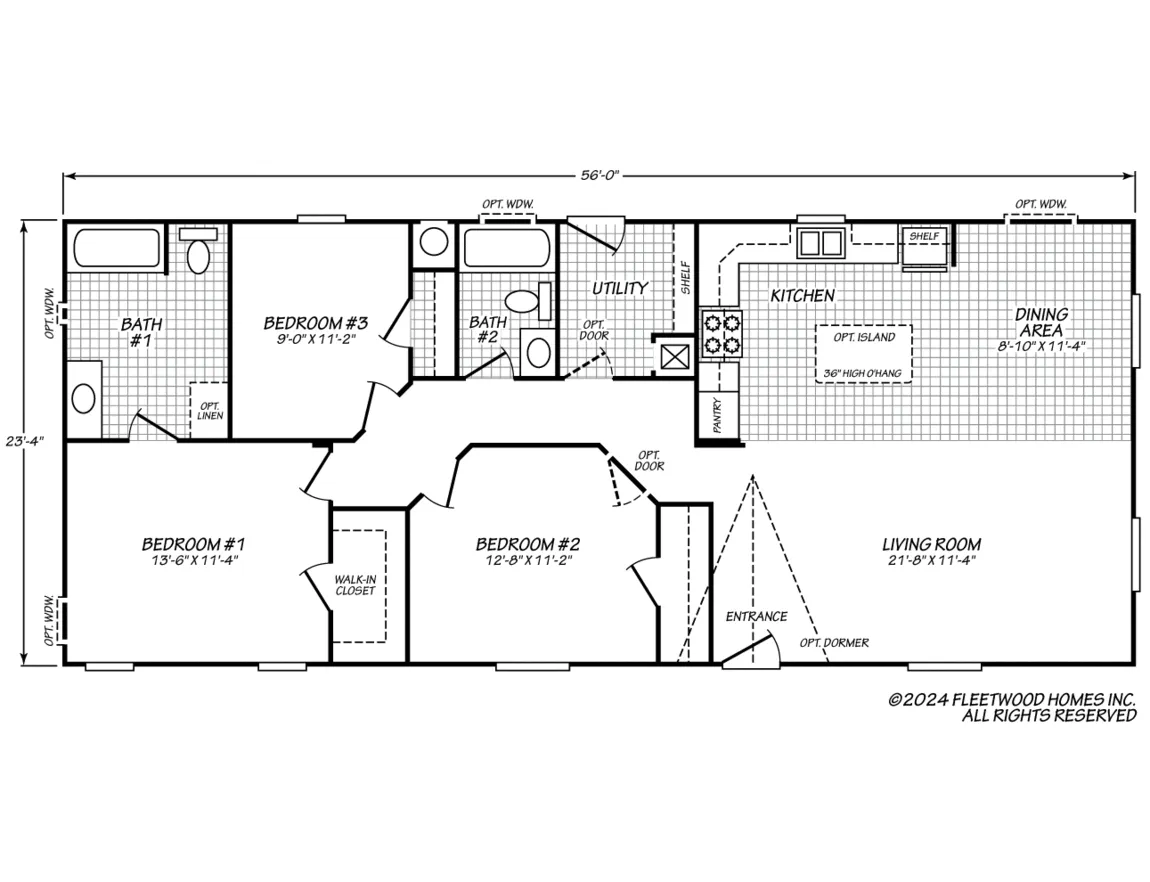 Canyon Lake 24563L floor plan — 3 Beds
