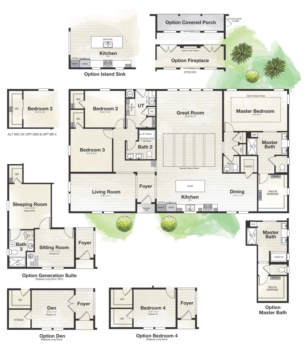 Coronado 3766A - 3 Bedrooms - 2 Bathrooms (2438 sq. ft.)